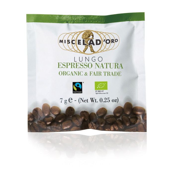 Kaffeepads E.S.E Miscela Doro Espresso Natura Lungo Bio 50 Pads Kaffeepads E.S.E Miscela Doro Espresso Natura Lungo Bio 50 Pads