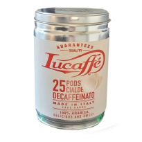 Dosettes Lucaffe E.S.E sans caféine 100% Arabica (25 dosettes de café dans une boîte)